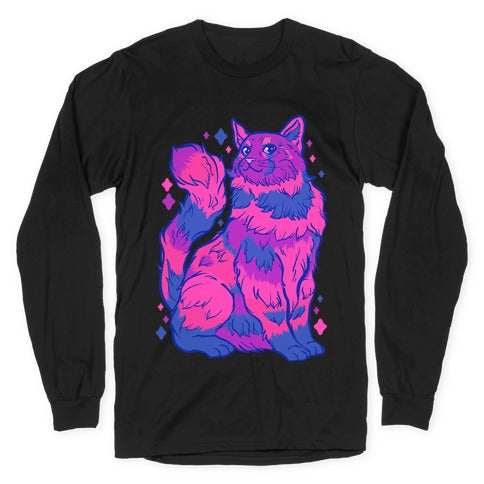 Bisexual Pride Cat Longsleeve Tee