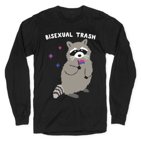 Bisexual Trash Raccoon Longsleeve Tee