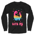 Bite Me Dinosaur Longsleeve Tee