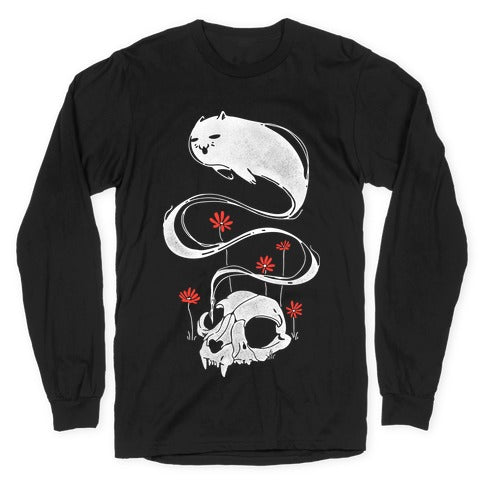 Cat Ghost Longsleeve Tee