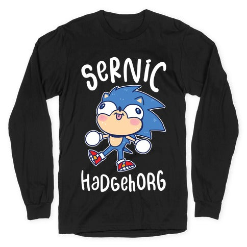 Derpy Sonic Sernic Hadgehorg Longsleeve Tee