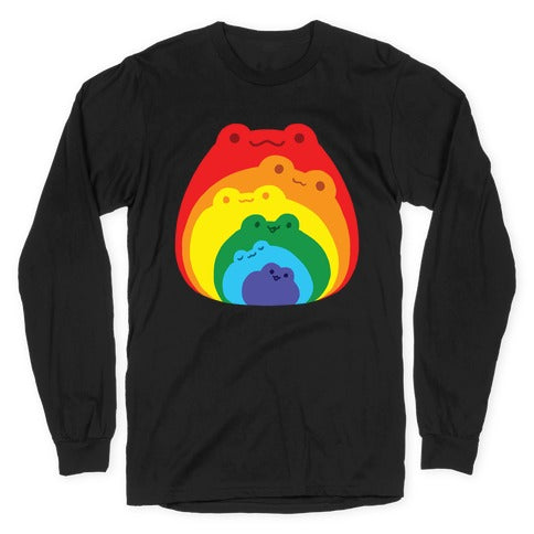 Frogs In Frogs In Frogs Rainbow Longsleeve Tee