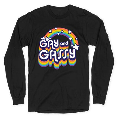 Gay and Gassy Rainbow Longsleeve Tee