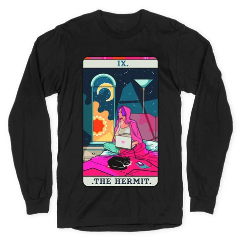 Hermit Tarot Card Longsleeve Tee