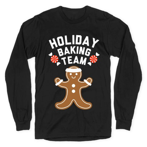 Holiday Baking Team (White Ink) Longsleeve Tee