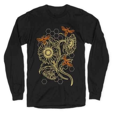 Honeybees & Sunflowers Longsleeve Tee