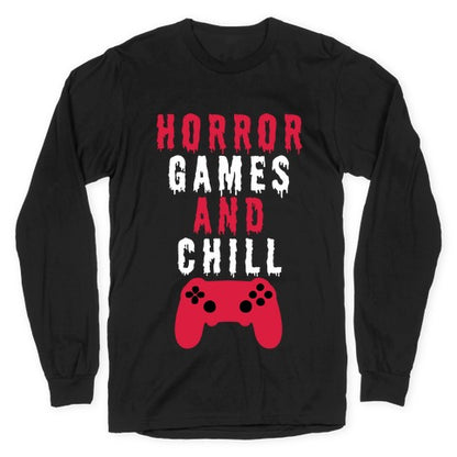 Horror Games And Chill Longsleeve Tee