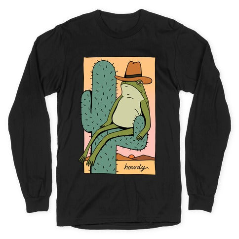 Howdy Frog Cowboy Longsleeve Tee