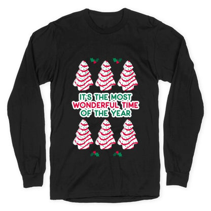 It's the Most Wonderful Time of the Year (Holiday Tree Cake Time) Longsleeve Tee