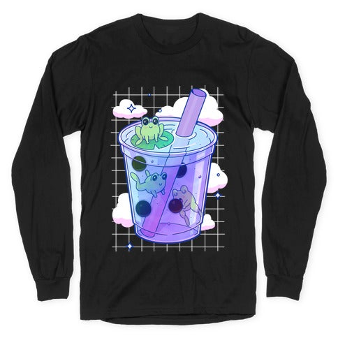 Kawaii Boba Frogs Longsleeve Tee