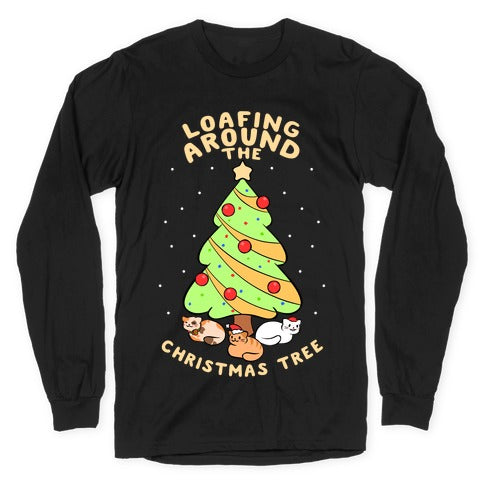 Loafing Around The Christmas Tree Longsleeve Tee