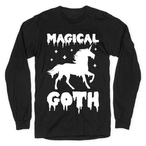 Magical Goth Unicorn Longsleeve Tee