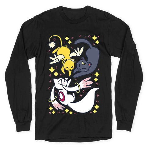 Magical Mascots - Luna, Kero and Kyubey Longsleeve Tee