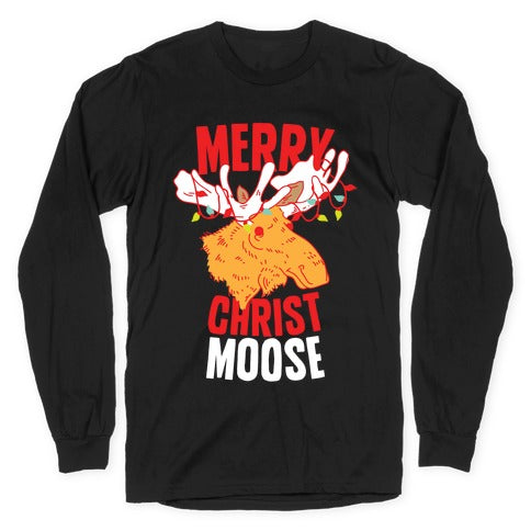 Merry Christ-Moose Longsleeve Tee