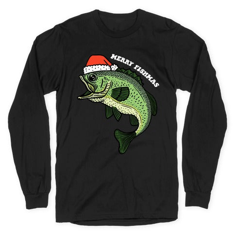 Merry Fishmas Bass Longsleeve Tee