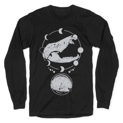 Occult Trash Possum White Print Longsleeve Tee