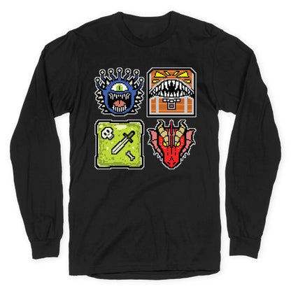 Pixel DnD Monsters Longsleeve Tee