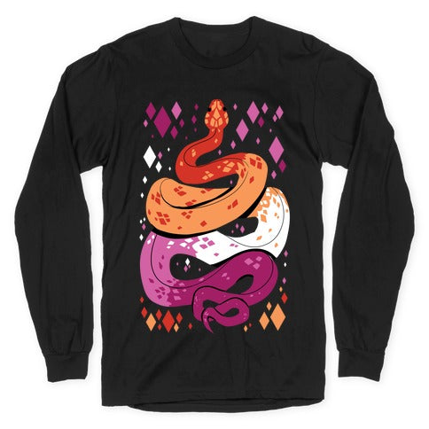 Pride Snakes: Lesbian Longsleeve Tee