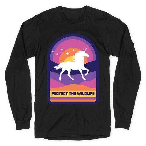 Protect The Wildlife (Unicorn) Longsleeve Tee