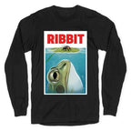 Ribbit Jaws Parody Longsleeve Tee