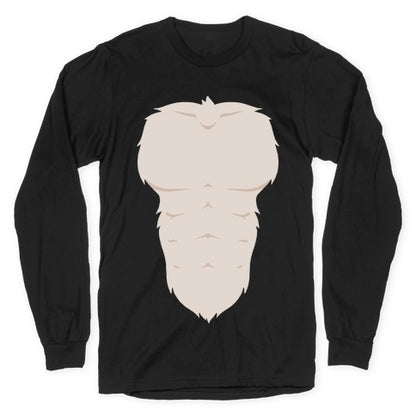 Ripped Furry Chest Longsleeve Tee