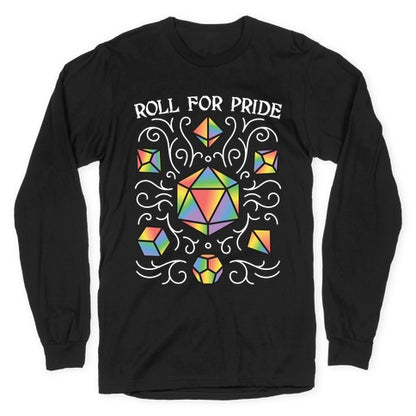 Roll For Pride DnD Dice Longsleeve Tee