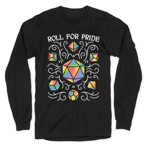 Roll For Pride DnD Dice Longsleeve Tee