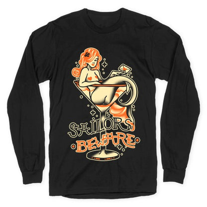 Sailors Beware Classic Tattoo Longsleeve Tee