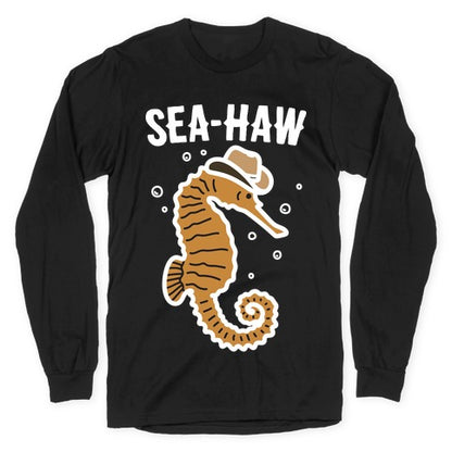 Sea Haw Seahorse Cowboy Longsleeve Tee