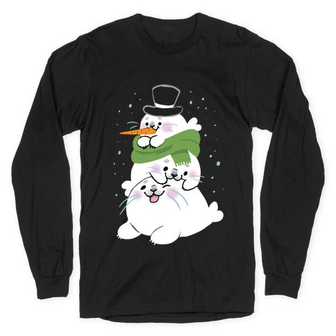 Seal Stack Snowman Longsleeve Tee