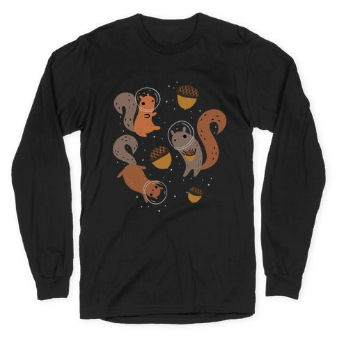 Squirrels In Space Longsleeve Tee