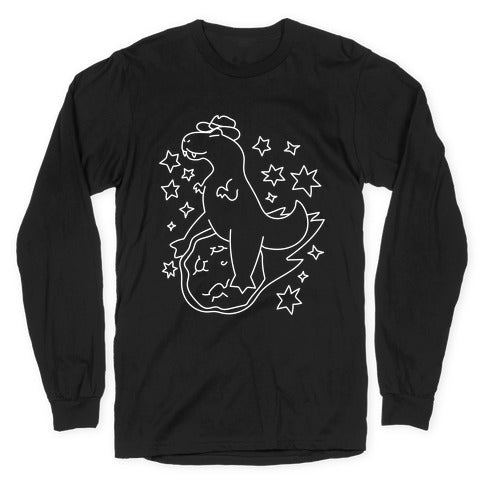 T-Rex Riding a Meteor Longsleeve Tee