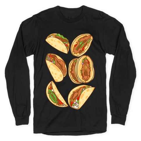 Taco Vulvas Pattern  Longsleeve Tee