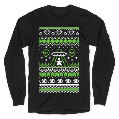 Ugly Alien Christmas Sweater Longsleeve Tee