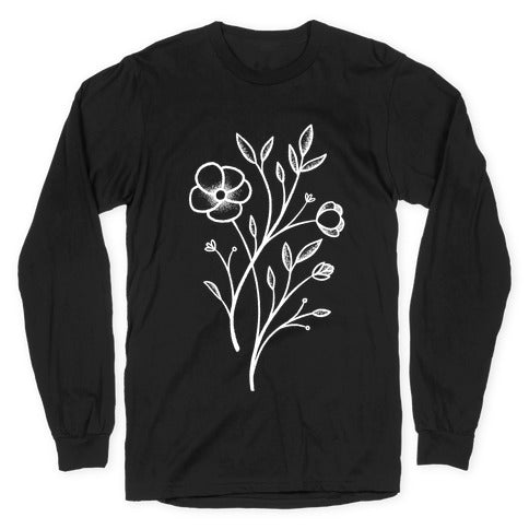 Wildflower Stippled Tattoo Longsleeve Tee