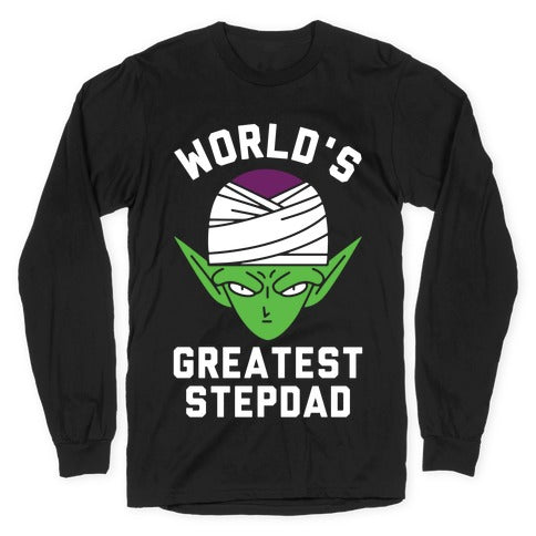 World's Greatest Stepdad Piccolo Parody Longsleeve Tee