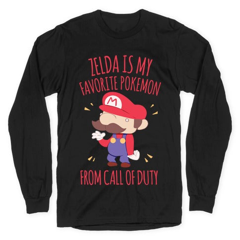 Zelda Is My Favorite Pokemon Longsleeve Tee