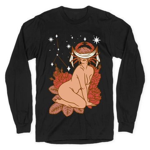 Zodiac Pinup Cancer Longsleeve Tee