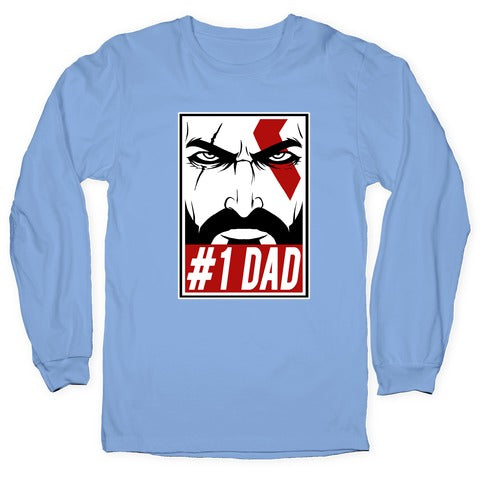 #1 Dad: Kratos Longsleeve Tee