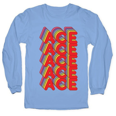 ACE Retro Rainbow Longsleeve Tee