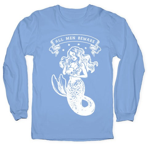 All Men Beware Vintage Mermaid Longsleeve Tee