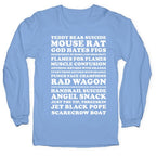 Andy Dwyer Band Names Longsleeve Tee