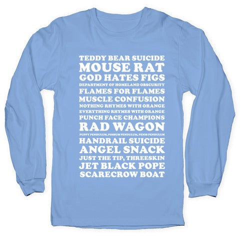 Andy Dwyer Band Names Longsleeve Tee