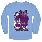 Asexual Pride Cat Longsleeve Tee