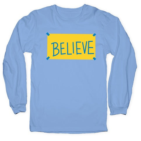 Believe Locker Room Poster Longsleeve Tee