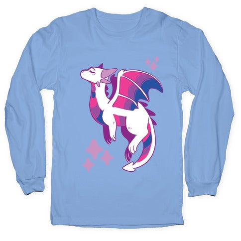 Bi Pride Dragon Longsleeve Tee