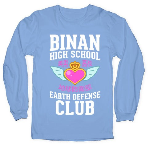 Binan High School Earth Defense Club (Pink) Longsleeve Tee