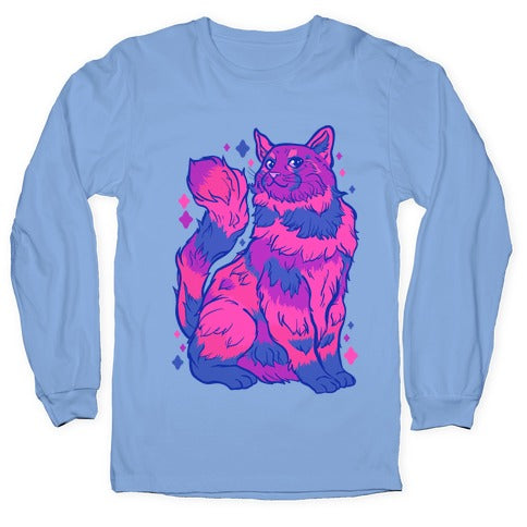 Bisexual Pride Cat Longsleeve Tee