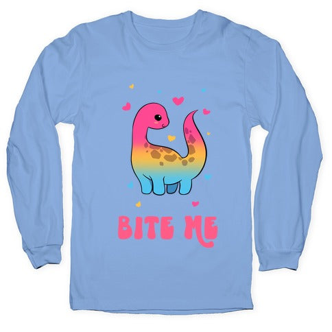 Bite Me Dinosaur Longsleeve Tee
