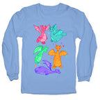 Colorful Dragons Longsleeve Tee